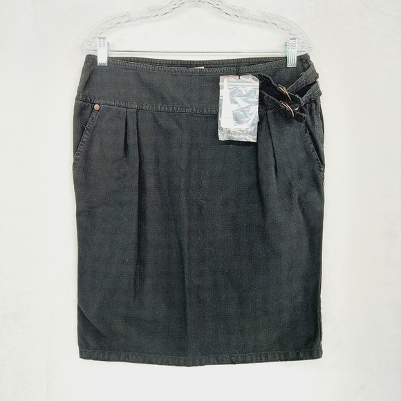 Patrizia Pepe Dresses & Skirts - NWT Patrizia Pepe Cotton Denim Black Buckles Mini Gonna Skirt P4209